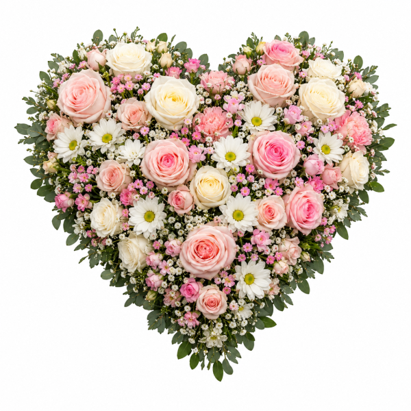 Multicolore rose pale et blanc